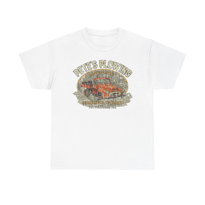 Load image into Gallery viewer, Petes Plowing Pittsburgh Pennsylvania Nostalgic T-shirt