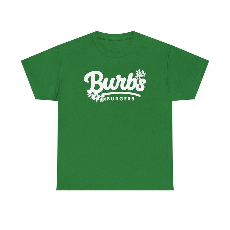 Load image into Gallery viewer, Burbs Burgers T-Shirt - Burger Restaurant Industry Defunct Logo Tee