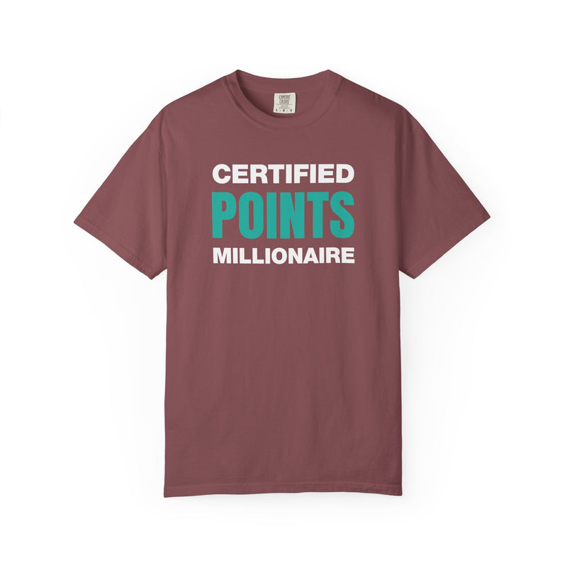Load image into Gallery viewer, Certified Points Millionaire Credit Card Miles Travel Teal T-shirt