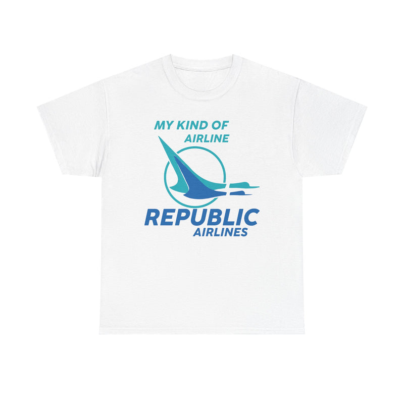 Load image into Gallery viewer, Republic Airlines Turquoise Bird My Kind of Airline Aviation T-Shirt