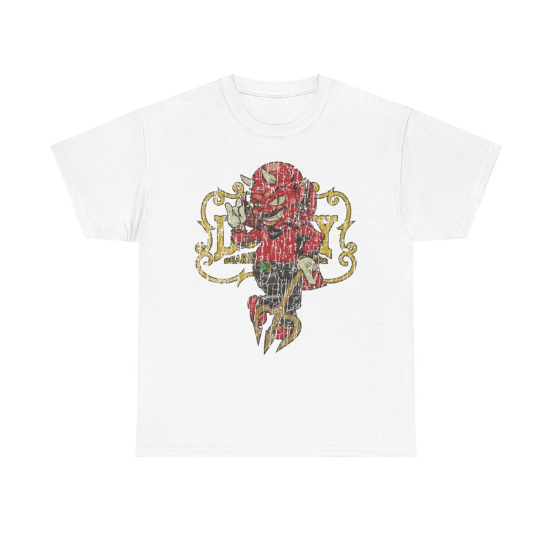 Load image into Gallery viewer, Lucky Bearings Devil 1995 Car Distressed Print T-shirt