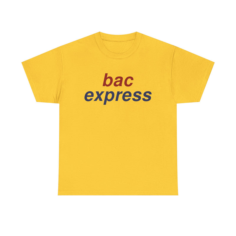 Load image into Gallery viewer, BAC Express Red Blue Two-Tone Aviation Commuter Airline Retro Logo T-shirt