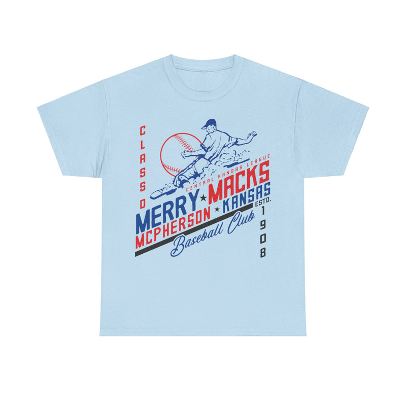 Load image into Gallery viewer, McPherson Merry Macks Est 1908 Kansas Baseball T-shirt