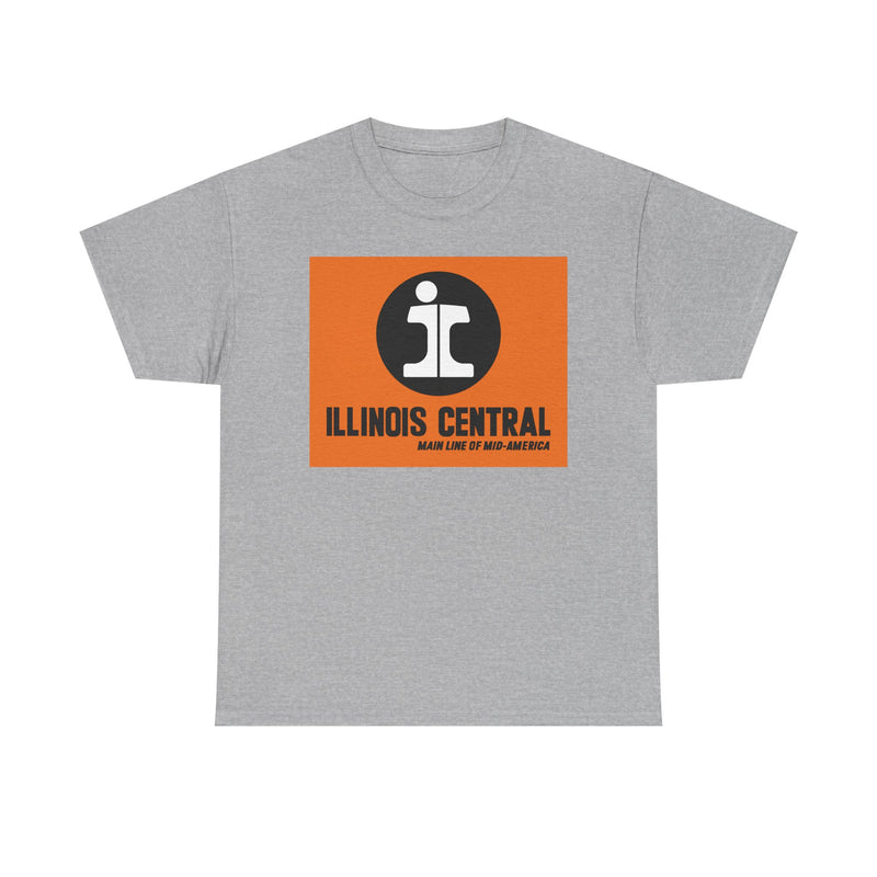 Load image into Gallery viewer, Illinois Central Main Line Mid-America Railroad Logo Train T-Shirt