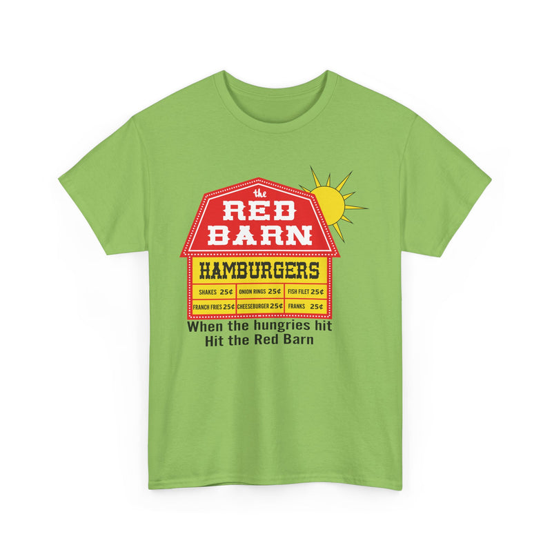 Load image into Gallery viewer, Red Barn Hamburgers Vintage Fast Food Logo Classic Chain Restaurant T-Shirt