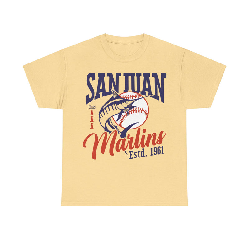 Load image into Gallery viewer, San Juan Marlins Est 1961 Basbeall Team T-shirt