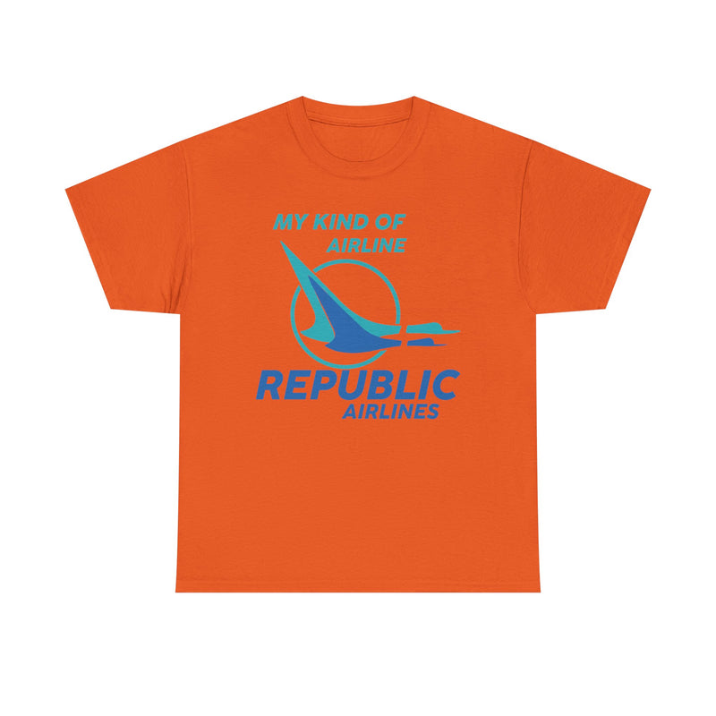 Load image into Gallery viewer, Republic Airlines Turquoise Bird My Kind of Airline Aviation T-Shirt