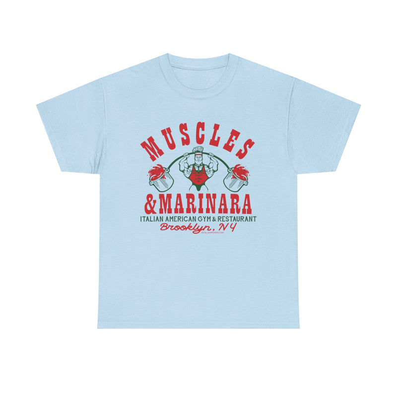 Load image into Gallery viewer, Muscles Marinara New York Italian American Gym Restaurant T-shirt