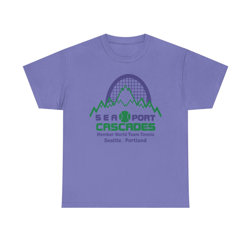 Load image into Gallery viewer, Sea-Port Cascades Washington Oregon World Team Tennis 1977 T-shirt