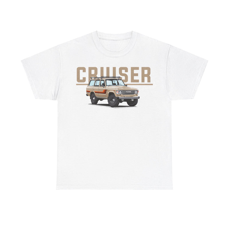 Load image into Gallery viewer, Toyota Land Cruiser 80 Series with Retro TRD Racing Stripes Car T-shirt