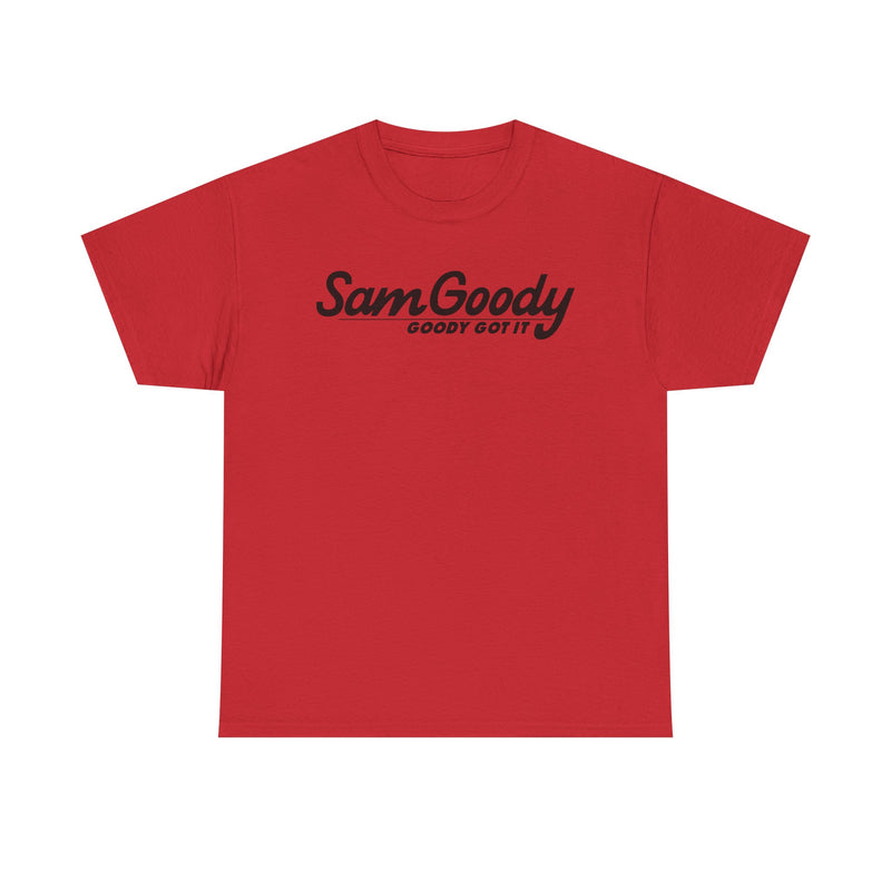Load image into Gallery viewer, Sam Goody Goody Got It Black Logo Music Entertainment Store Nostalgic T-shirt