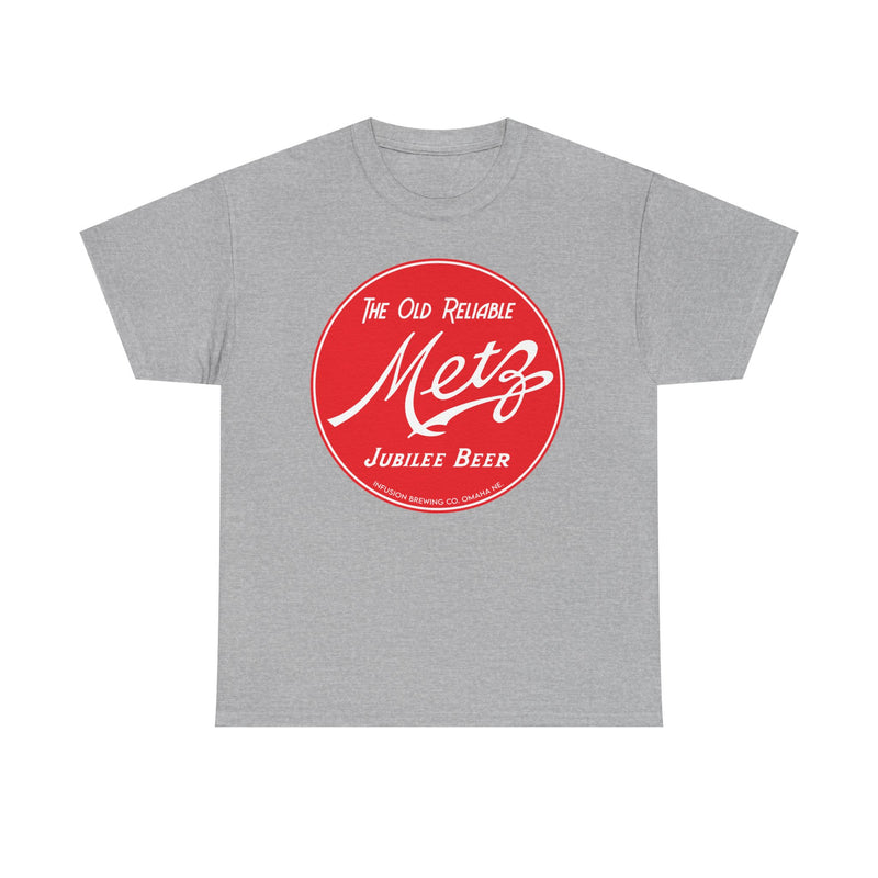 Load image into Gallery viewer, Metz Jubilee Old Reliable Logo Beer Infusion Brewing Co Nebraska T-Shirt