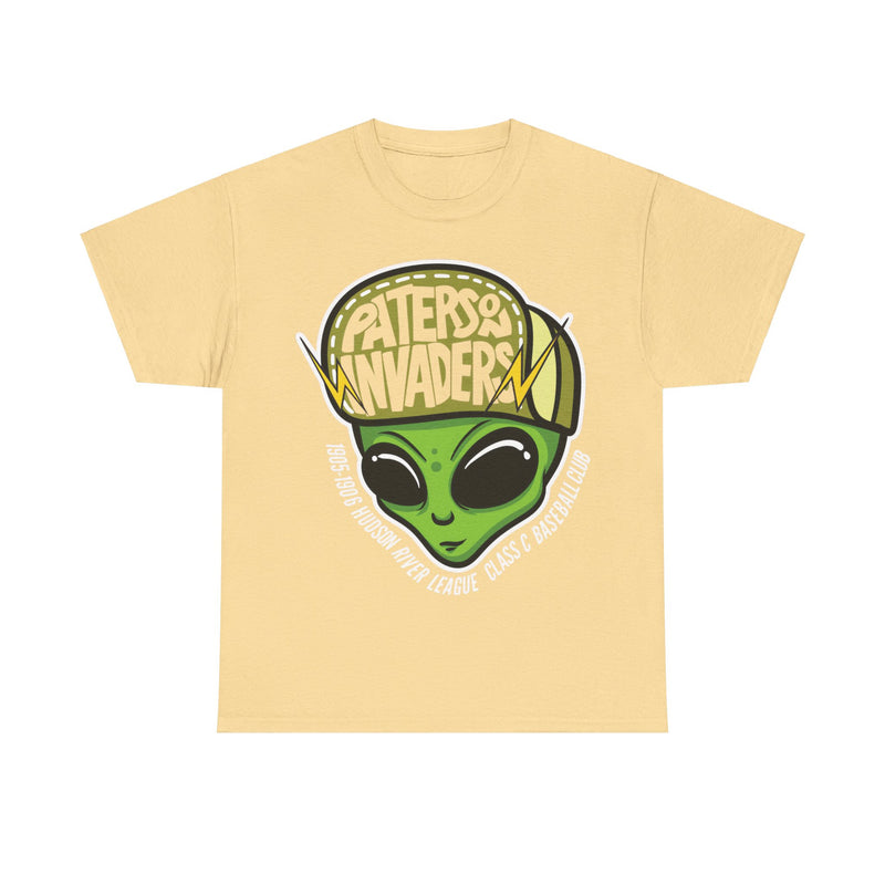 Load image into Gallery viewer, Paterson Invaders Mascot Logo New Jersey Baseball T-shirt