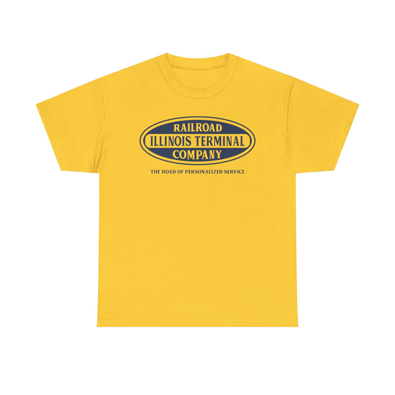 Load image into Gallery viewer, Illinois Terminal Personalized Service Railroad Logo Train T-Shirt