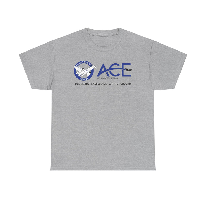 Load image into Gallery viewer, ACE Air Charter Express Delivering Excellence Freight Runners Logo T-shirt