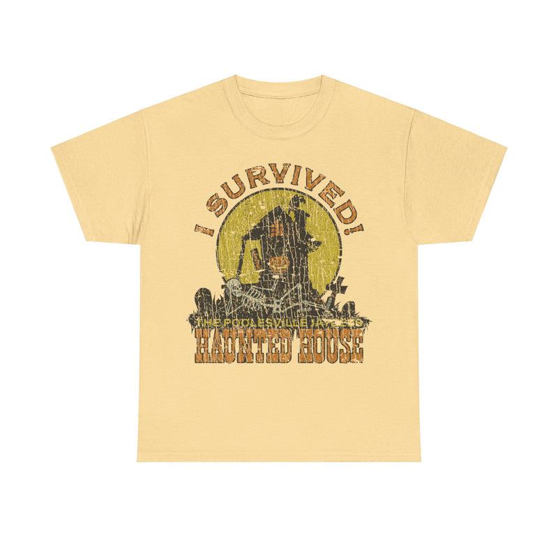 Load image into Gallery viewer, Poolesville Haunted House Survivor 1980 Maryland T-shirt