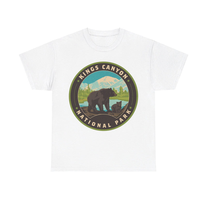 Load image into Gallery viewer, Kings Canyon National Park California Round Logo T-shirt