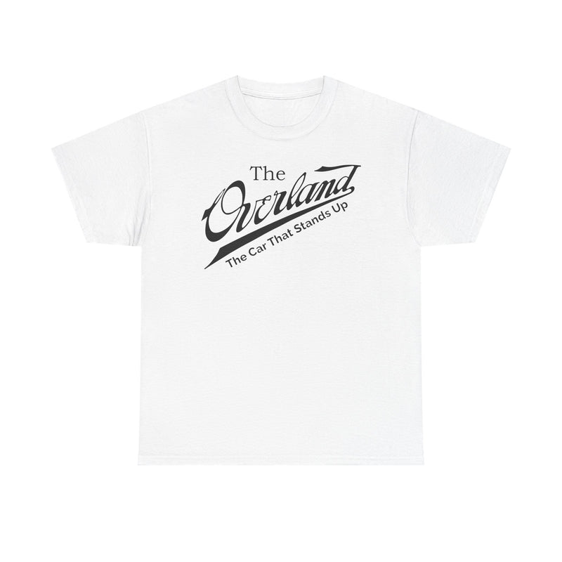 Load image into Gallery viewer, Overland The Car That Stands Up Classic Script Logo T-shirt