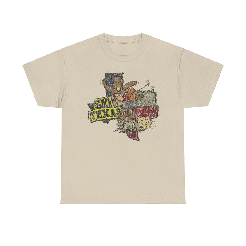 Load image into Gallery viewer, Ski Texas Cowboy Riding Armadillo T-shirt
