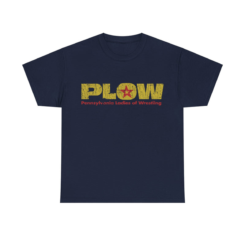 Load image into Gallery viewer, PLOW Pennsylvania Ladies Wrestling 1986 Distressed Print T-shirt