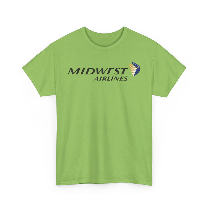 Load image into Gallery viewer, Midwest Airlines Classic Black Yellow Logo Aviation History Collectible T-shirt