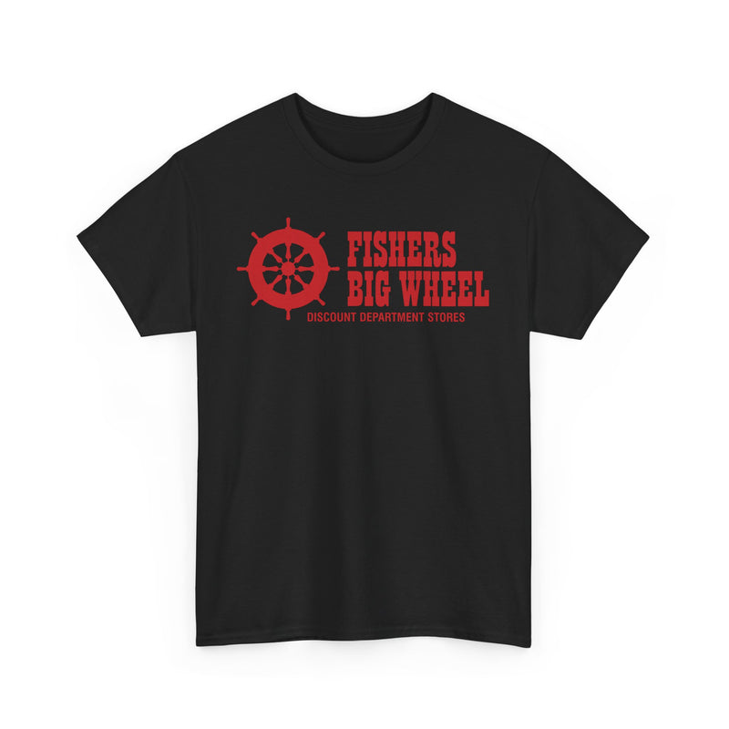 Load image into Gallery viewer, Fishers Big Wheel Discount Department Stores Ship Logo T-Shirt