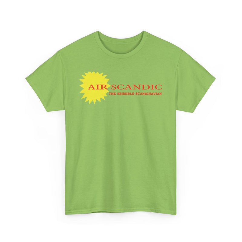 Load image into Gallery viewer, Air Scandic The Sensible Scandinavian Vintage Airline Logo Aviation T-shirt