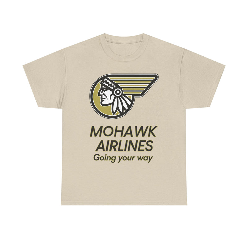Load image into Gallery viewer, Mohawk Airlines Native American Logo Going Your Way Aviation T-shirt