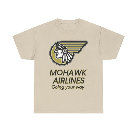 Mohawk Airlines Native American Logo Going Your Way Aviation T-shirt