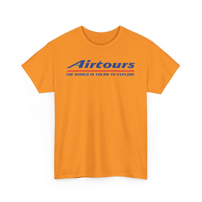 Load image into Gallery viewer, Airtours The World Is Yours To Explore Vintage Charter Airline Logo T-shirt