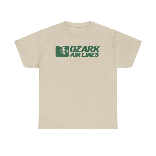 Ozark Airlines Green Logo Regional Aviation Collectible Nostalgia T-shirt