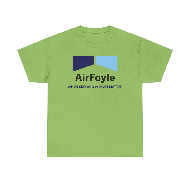 Load image into Gallery viewer, Air Foyle When Size and Weight Matter Vintage Airline Logo Aviation T-shirt