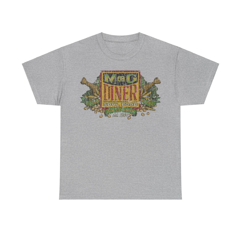 Load image into Gallery viewer, M&G Diner Soul Food 1964 Restaurant Distressed Print T-shirt