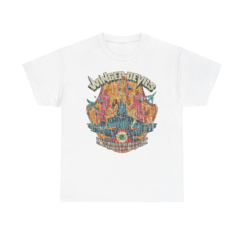 Load image into Gallery viewer, Winged Devils 1972 Aerobatic Comedy Action Movie T-shirt
