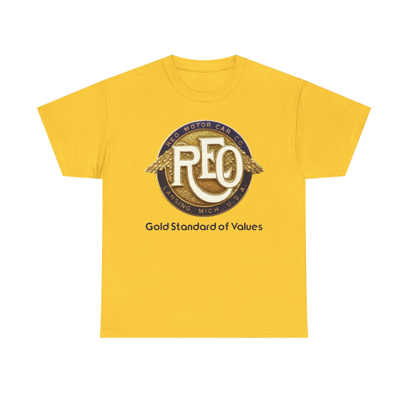 Load image into Gallery viewer, REO Motor Car Co Lansing Michigan Gold Standard Wings T-shirt