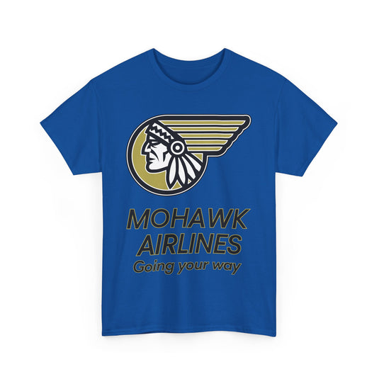 Mohawk Airlines Native American Logo Going Your Way Aviation T-shirt