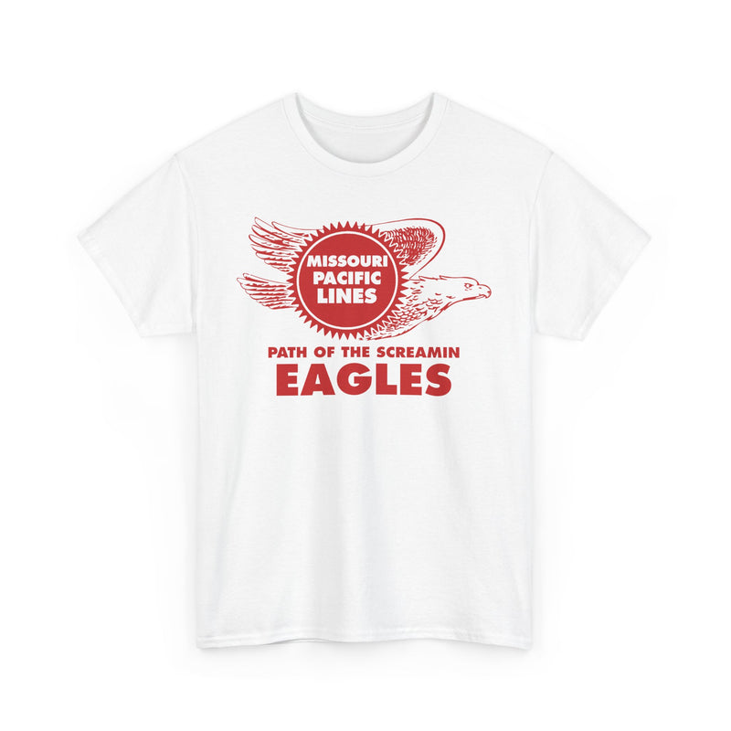 Load image into Gallery viewer, Missouri Pacific Lines Screaming Eagles Railroad Logo Vintage T-Shirt