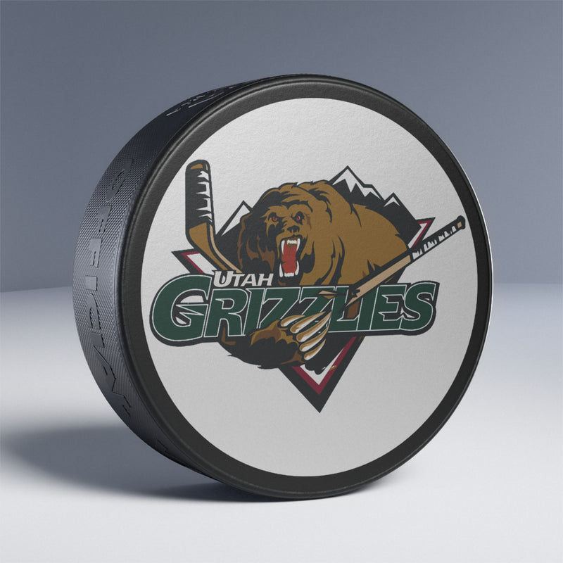 Load image into Gallery viewer, Utah Grizzlies Logo Hockey Puck