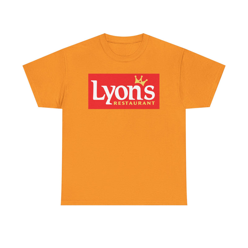 Load image into Gallery viewer, Lyon's Restaurant T-Shirt - Dining Industry Bankrupt Logo Tee