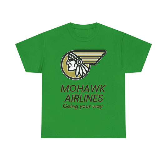 Mohawk Airlines Native American Logo Going Your Way Aviation T-shirt