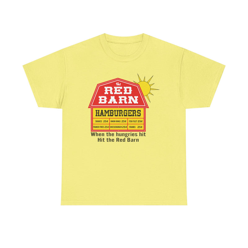 Load image into Gallery viewer, Red Barn Hamburgers Vintage Fast Food Logo Classic Chain Restaurant T-Shirt