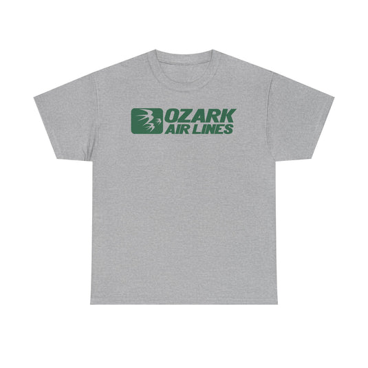 Ozark Airlines Green Logo Regional Aviation Collectible Nostalgia T-shirt