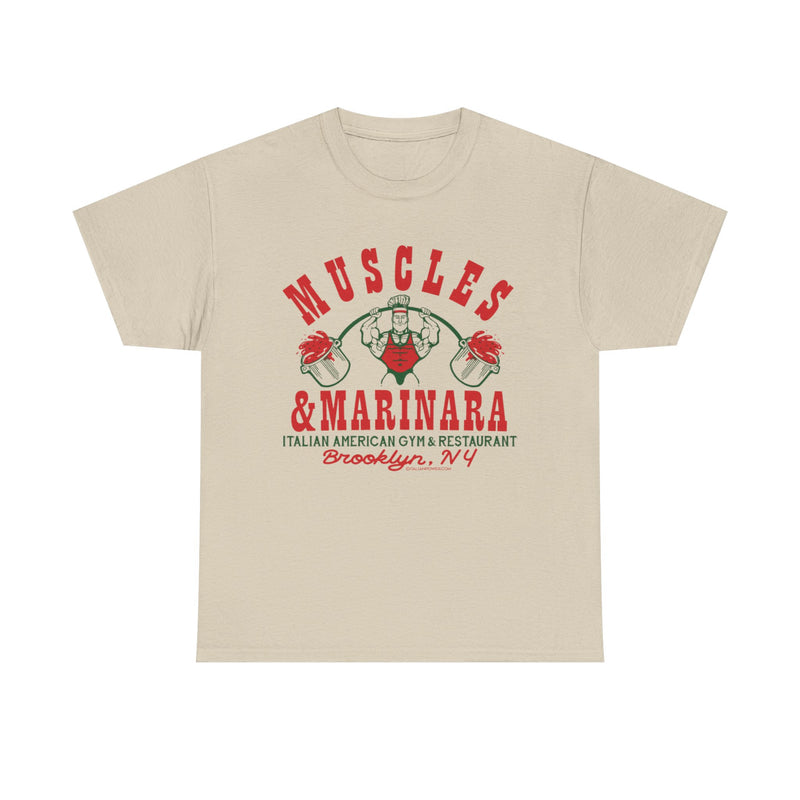 Load image into Gallery viewer, Muscles Marinara New York Italian American Gym Restaurant T-shirt
