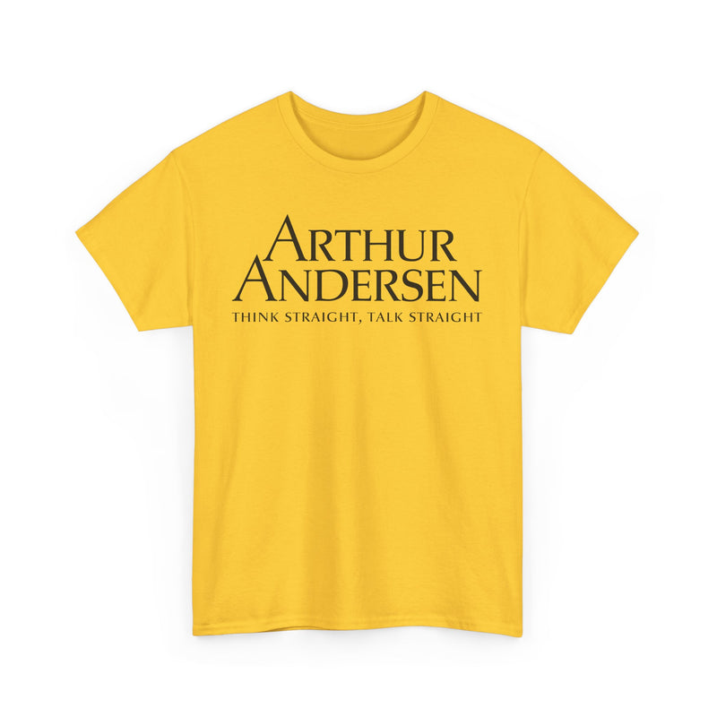 Load image into Gallery viewer, Arthur Andersen Think Straight Talk Straight Consulting T-Shirt