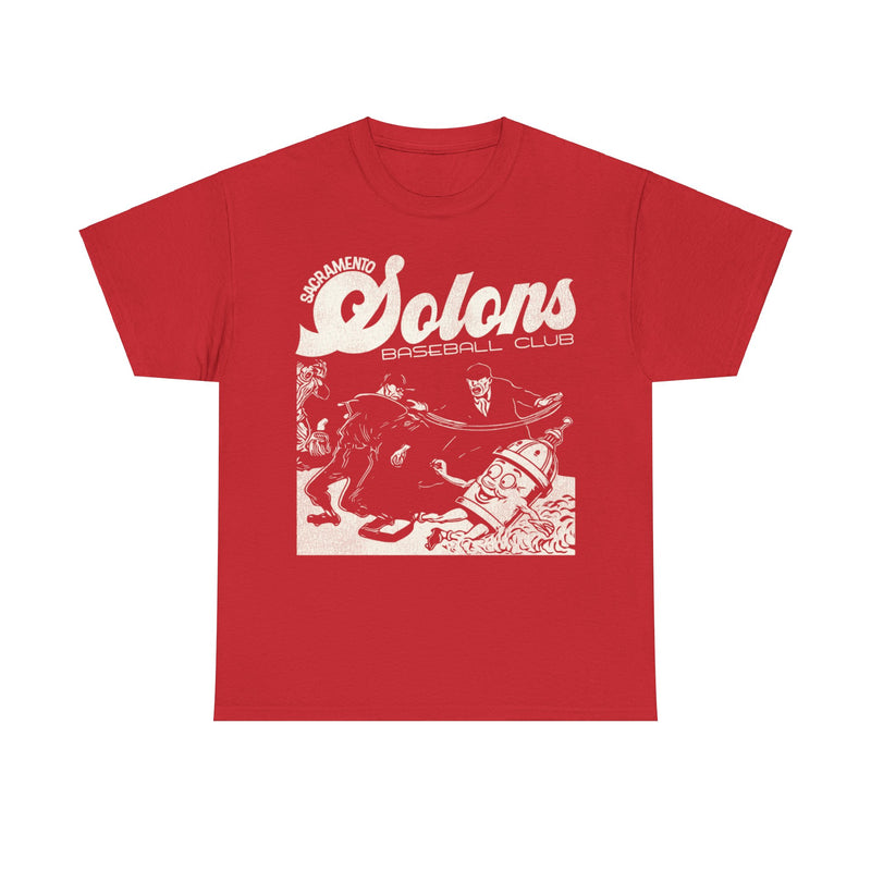 Load image into Gallery viewer, Sacramento Solons White Logo Nostalgic Retro Baseball Team T-shirt