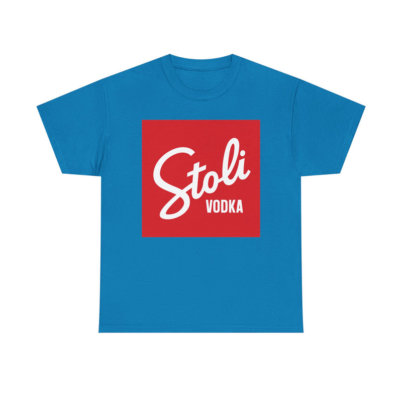 Load image into Gallery viewer, Stoli Vodka T-Shirt - Spirits Beverage Industry Bankrupt Logo Tee