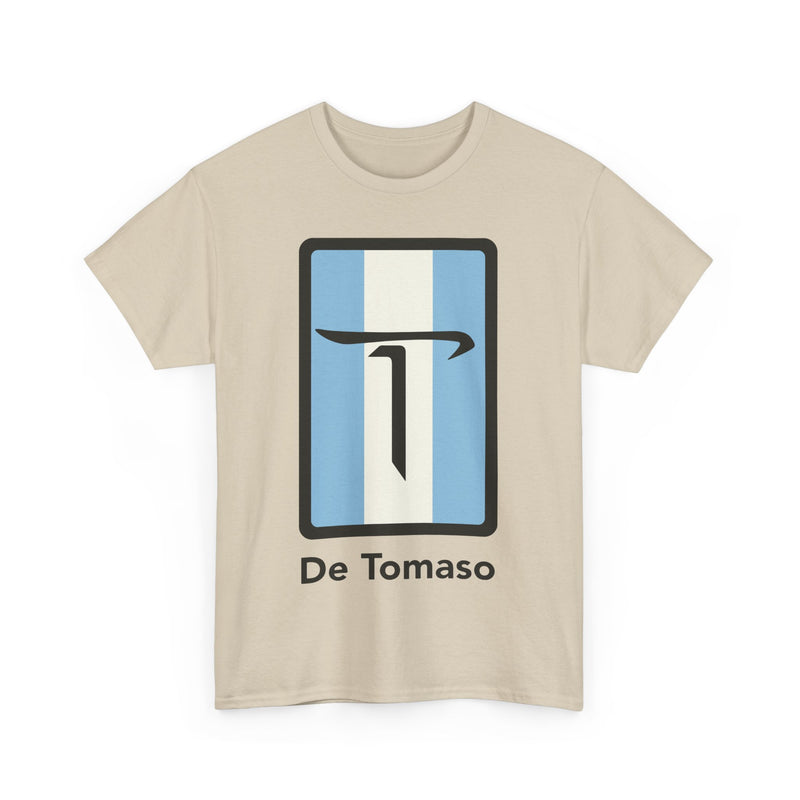 Load image into Gallery viewer, De Tomaso Italian Sports Car Manufacturer Blue Stripe T-shirt
