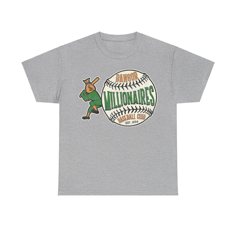 Load image into Gallery viewer, Bangor Millionaires Maine Moneybags Retro Baseball T-shirt