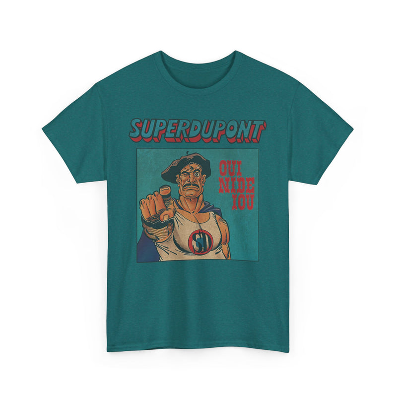 Load image into Gallery viewer, Superdupont 1972 France Superhero Comic Strip T-shirt