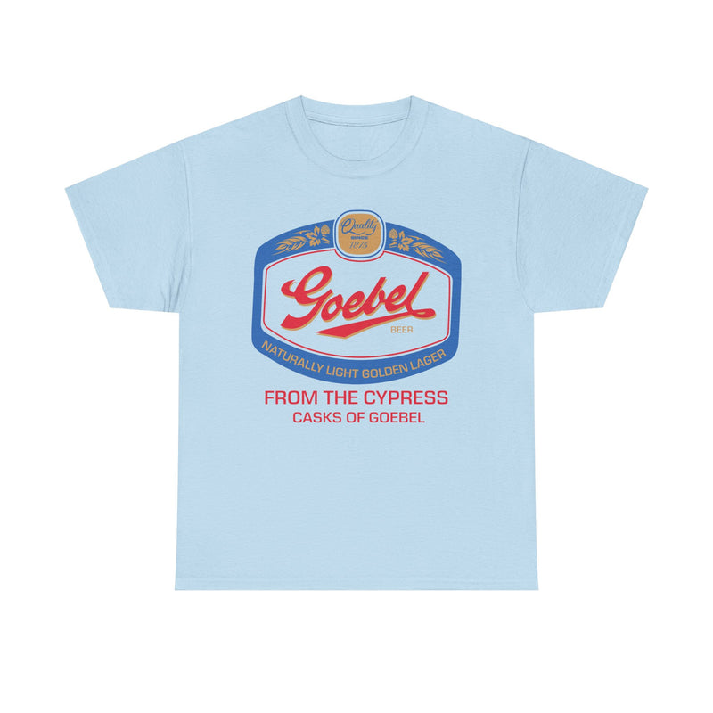 Load image into Gallery viewer, Goebel Beer Quality Since 1875 Logo Cypress Casks Detroit Michigan T-Shirt